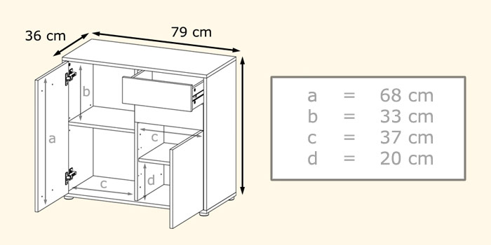 qualité et détail de la commode moderne